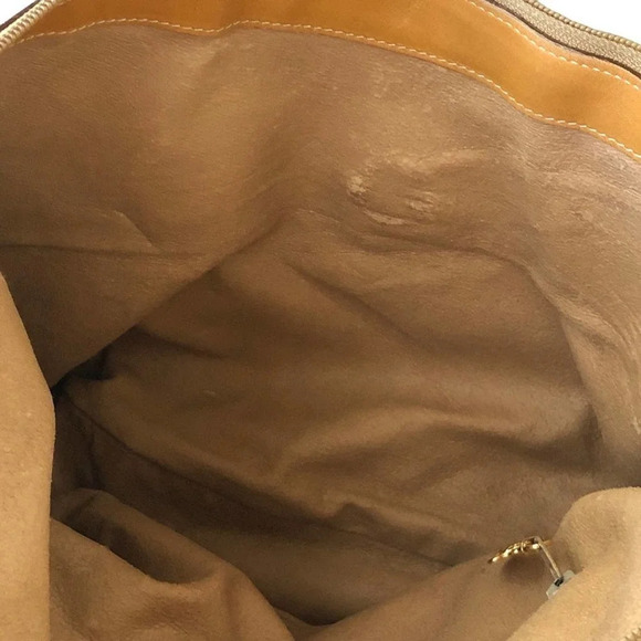 Vintage 90s Gucci GG Brown Leather Shoulder Bag 15" X 9" Crossbody Guccissima - Picture 5 of 16